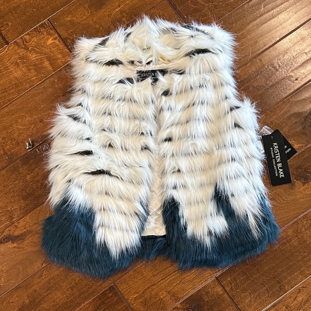 Kristen Blake Faux Fur Vest XS